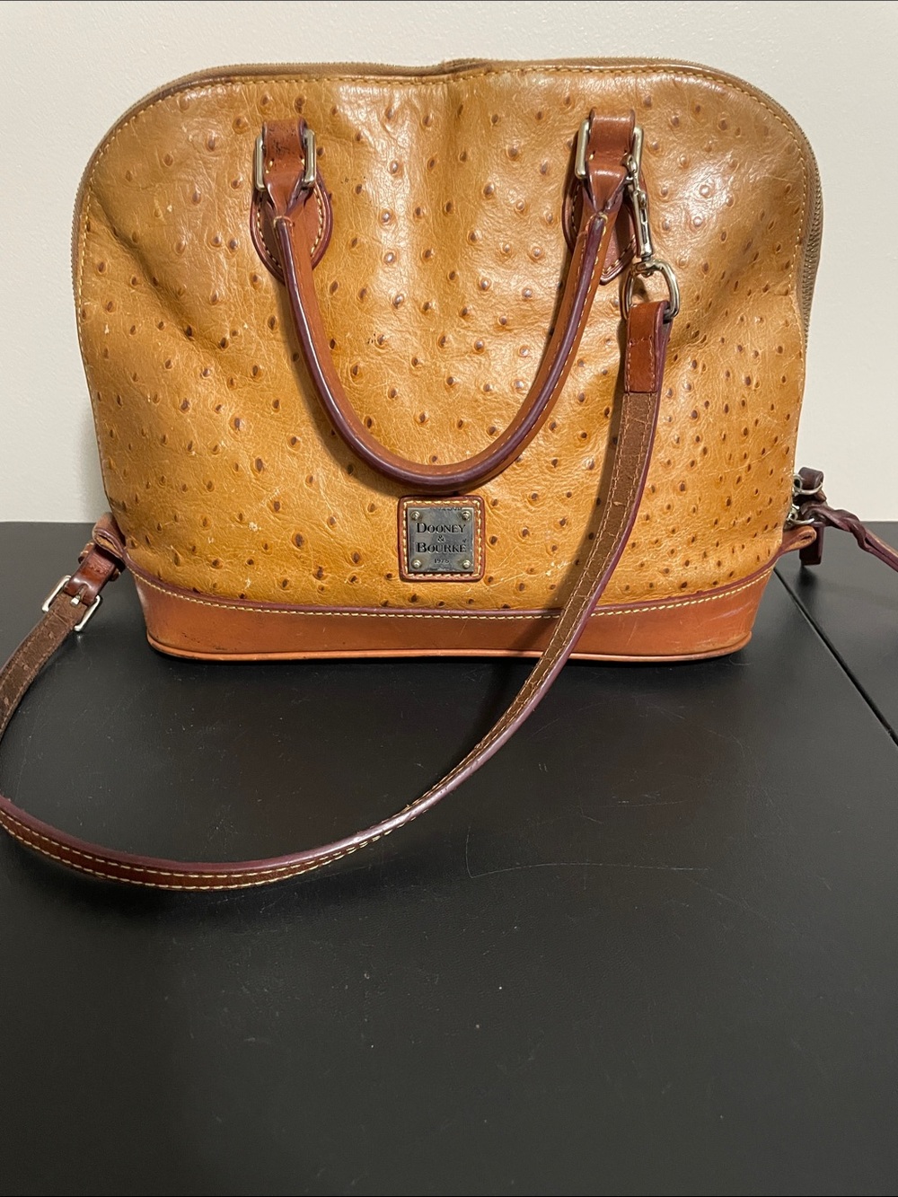Dooney & Bourke Ostrich Leather Bag *Selling As Is